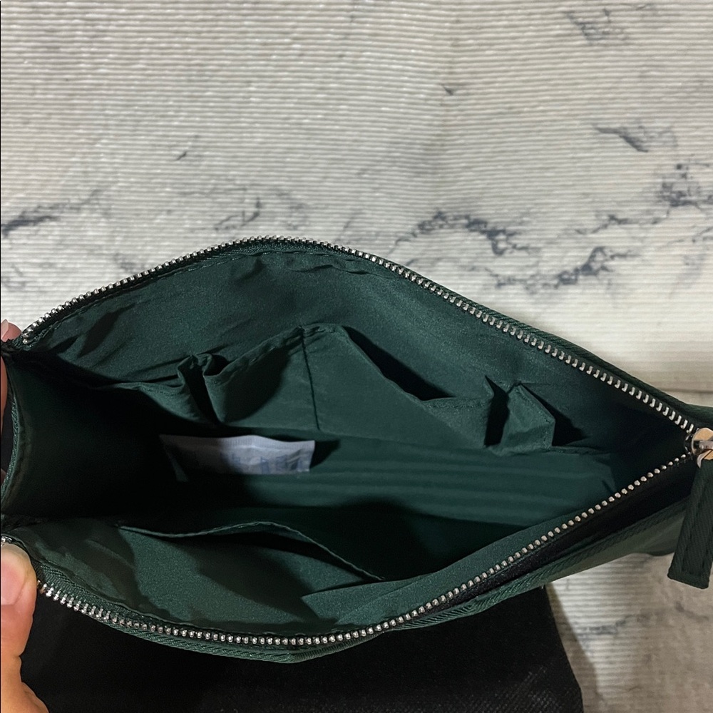 Prada Beauty Forest Green Cosmetics Pouch - Picture 6 of 11